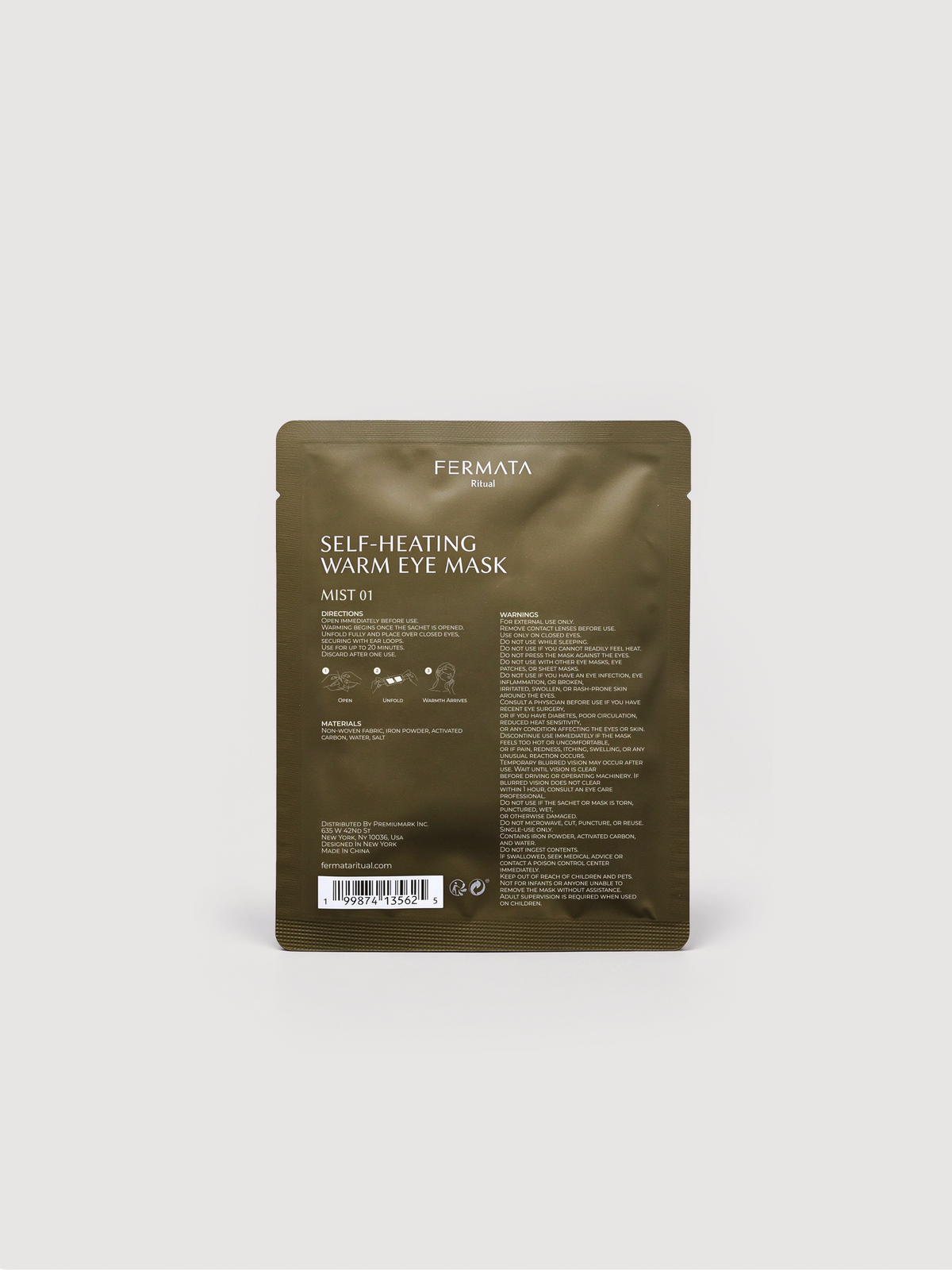 MIST 01 · Self-heating warm eye mask