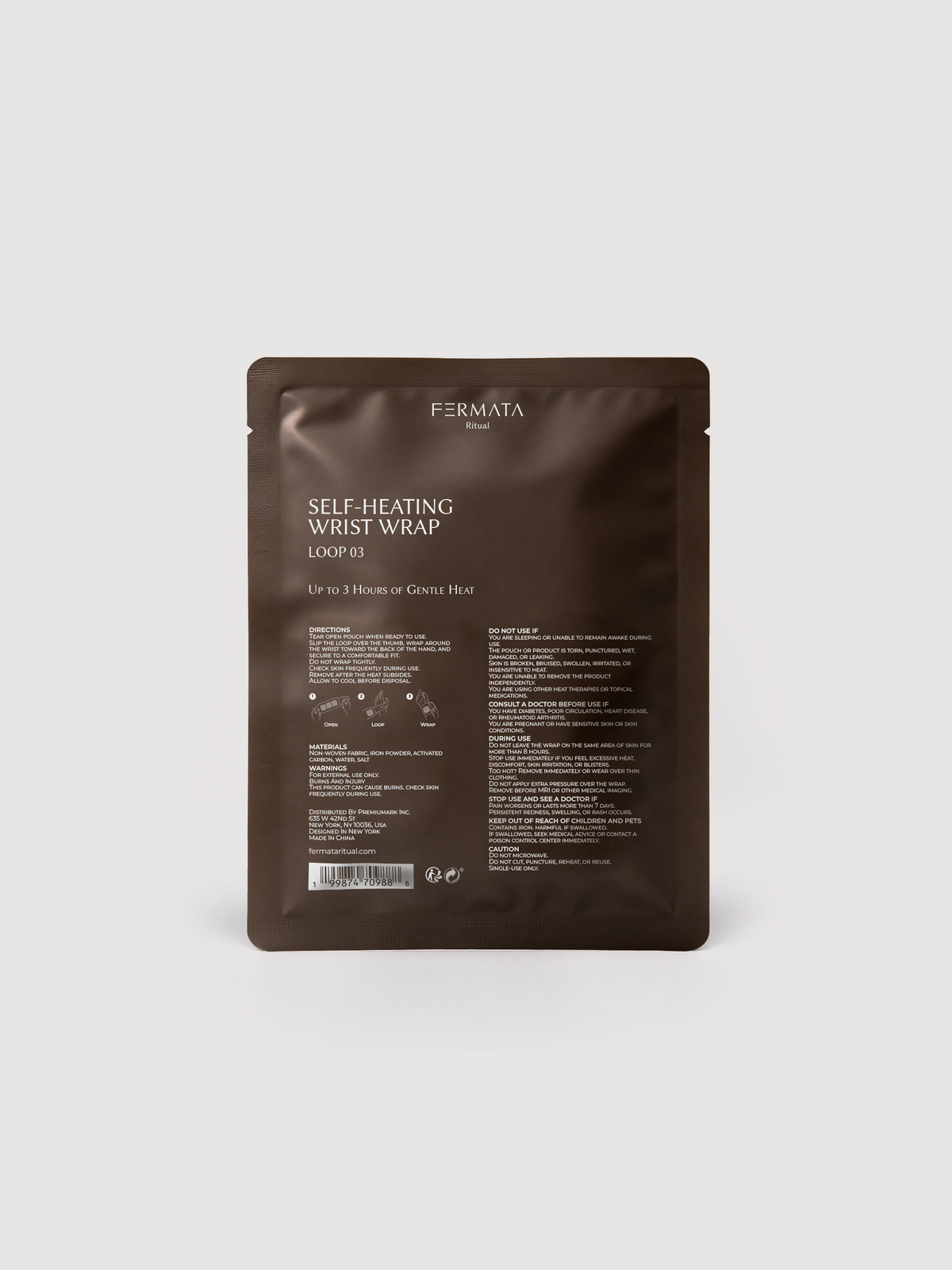 LOOP 03 · Self-heating wrist wrap